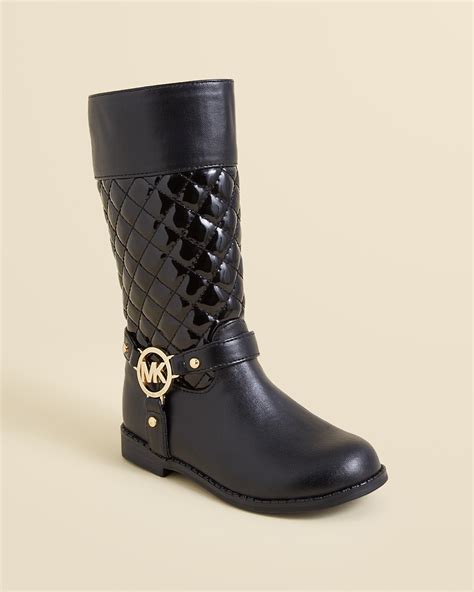 michael kors black boots for toddlers|Michael Kors little girls boots.